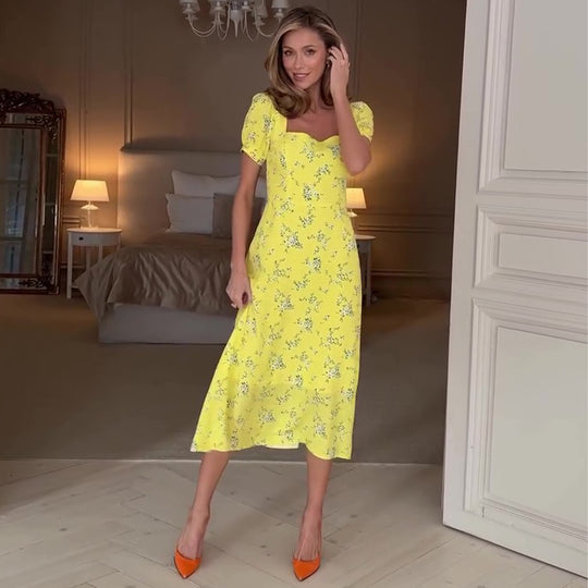 Damen Sommerkleid mit floralen Mustern R&B