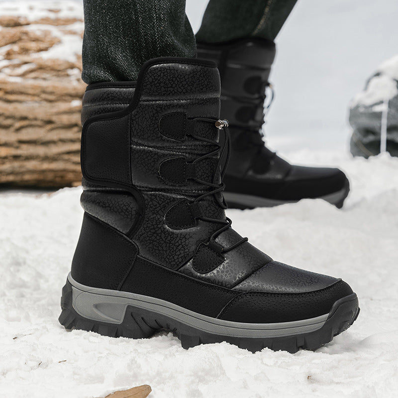 Herren Winterstiefel mit isolierender Fütterung und rutschfester Sohle R&B