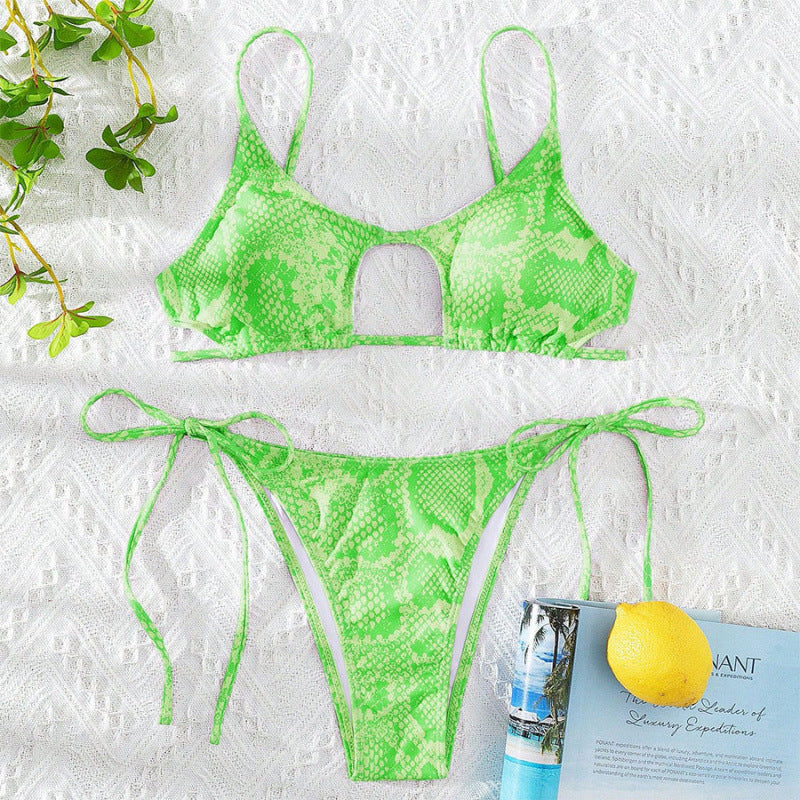 Damen Bikini mit raffiniertem Cut-Out Design und elastischen Bändern R&B