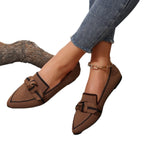 Damen elegante Slip-On Ballerinas mit modischem Knotendetail und atmungsaktivem Obermaterial R&B