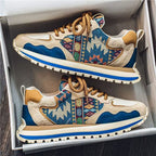 Damen Sportliche Sneakers mit modischem Tribal-Muster und rutschfester Sohle R&B