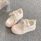 Damen Sportliche Sneaker mit niedlichem Tiermotiv und elastischen Schnürsenkeln