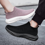 Damen Elastic Slip-On Sneakers mit atmungsaktivem Obermaterial