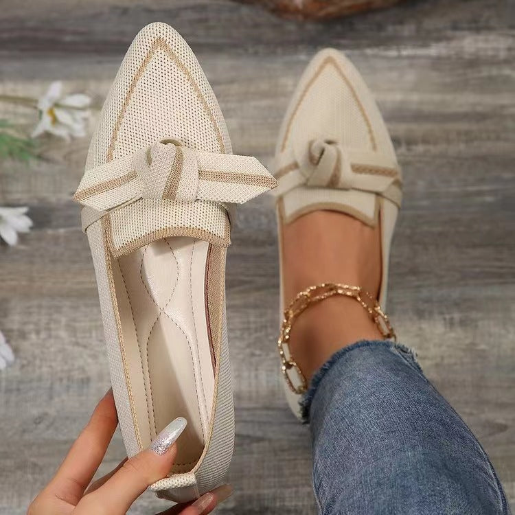 Damen bequeme Slip-On Mokassins mit modischen Details R&B