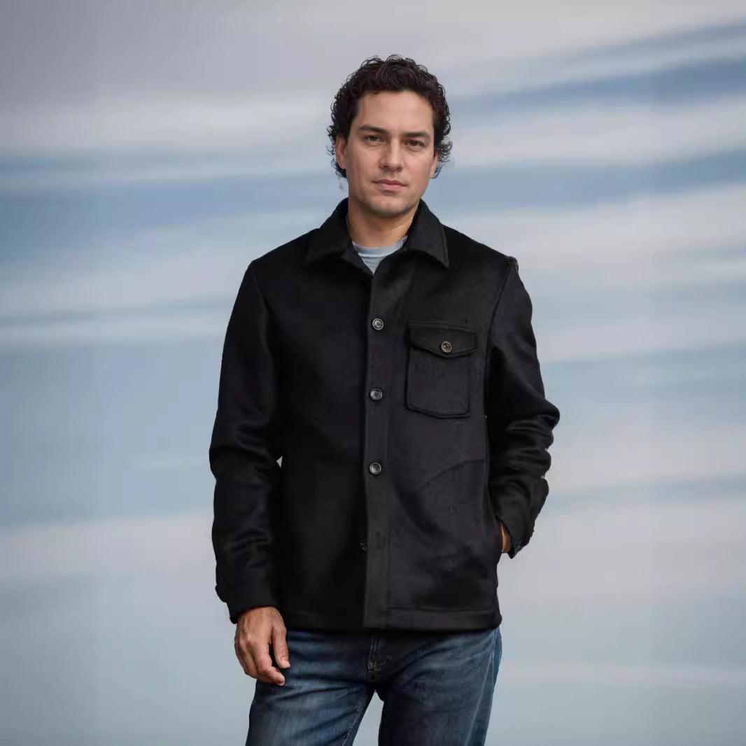 Herren Wolljacke mit praktischen Taschen R&B