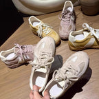Damen Sportliche Sneakers aus hochwertigem Wildleder mit robustem Sohlenprofil R&B
