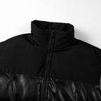 Damen isolierte Steppjacke mit hohem Kragen und elastischen Bündchen R&B