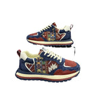 Damen Modische Sport-Sneaker mit Ethno-Muster R&B