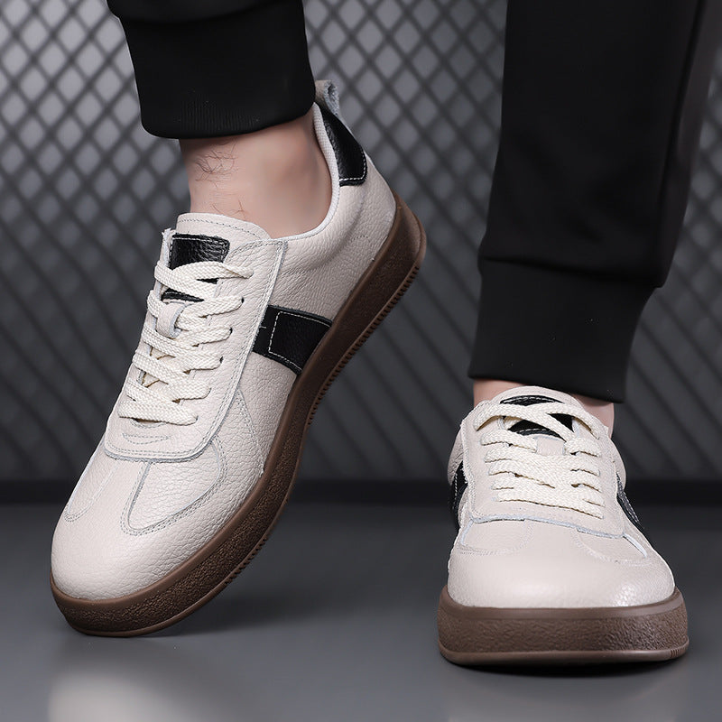 Damen Modische Sneakers aus hochwertigem Leder mit elegantem Design und rutschfester Sohle R&B