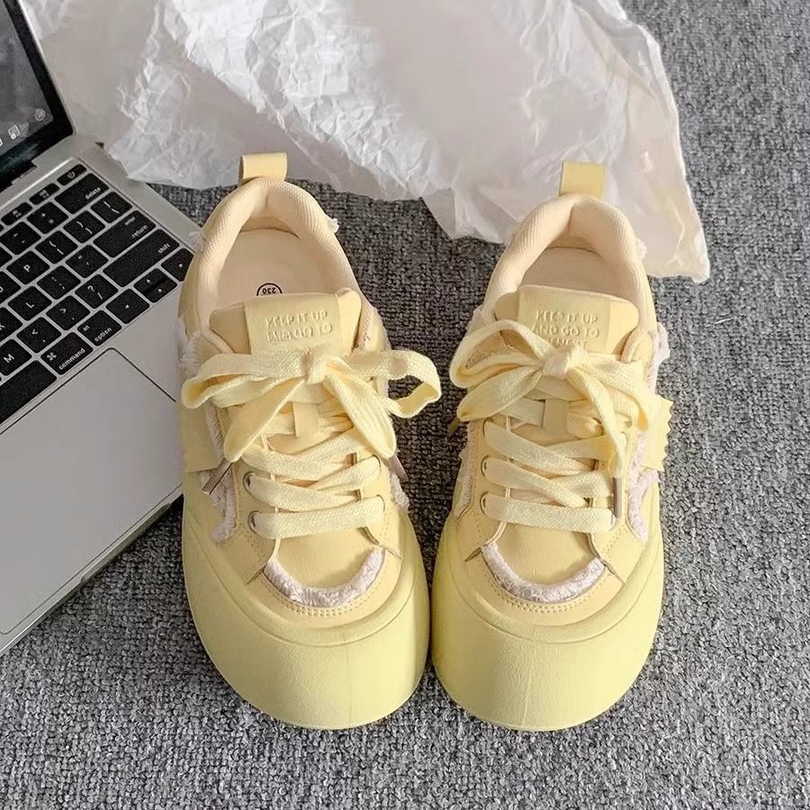 Damen Modische Plateausneaker mit lässigem Design und komfortabler Dämpfung R&B