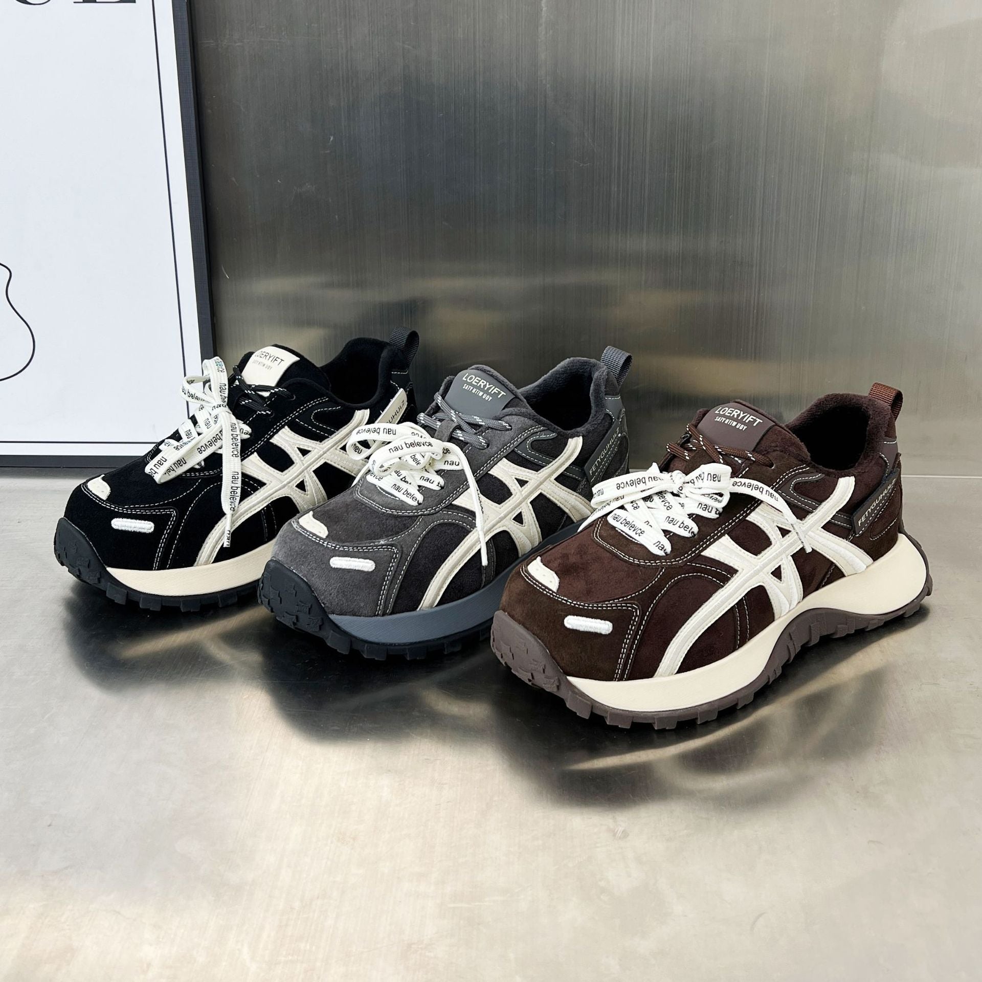 Damen Sportliche Trail-Sneakers mit rutschfester Sohle und atmungsaktivem Obermaterial R&B