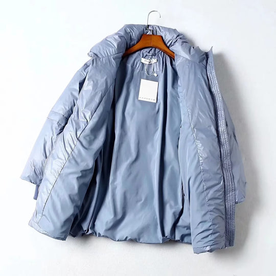 Damen gesteppte Übergangsjacke mit hohem Kragen und praktischen Seitentaschen R&B