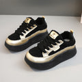 Damen modische Sneaker mit glänzenden Akzenten und kuscheliger Stoffoberfläche R&B