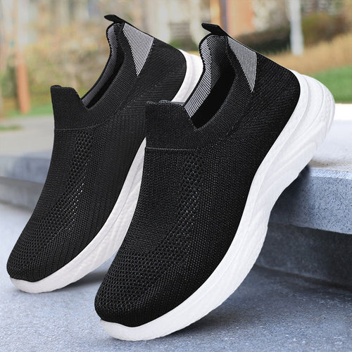 Damen Sportliche Slip-On Sneakers mit atmungsaktivem Mesh-Obermaterial R&B