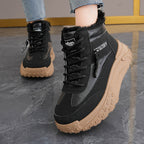 Damen High-Top Sneakers mit isolierendem Fleece-Futter und rutschfester Laufsohle R&B