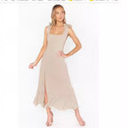 Damen Sommerliches Maxikleid mit eleganter Schleifenverzierung R&B