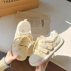Damen Sneakers mit Karo-Muster und komfortablem Klettverschluss R&B