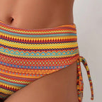 Damen Hochgeschnittener Bikini mit eleganten Seitenschnürungen R&B