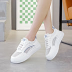 Damen Komfortable Fashion Sneakers mit dicker Profilsohle und atmungsaktiver Mesh-Oberfläche R&B