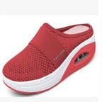 Damen Komfortable Wellness-Mules mit atmungsaktiver Mesh-Oberfläche R&B