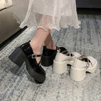 Damen Elegante Plateau-Pumps mit verstellbaren Riemchen R&B