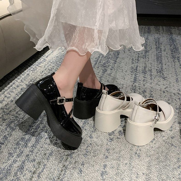 Damen Elegante Plateau-Pumps mit verstellbaren Riemchen R&B