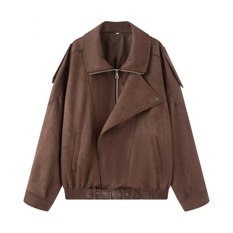 Damen lässige Oversize-Jacke aus hochwertigem Material R&B