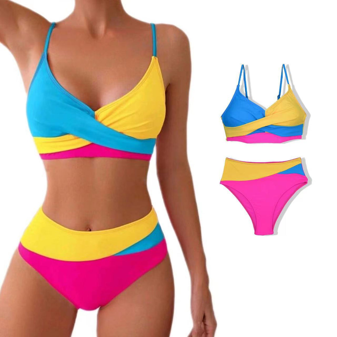 Damen Bunt gemusterter Sport-Bikini R&B