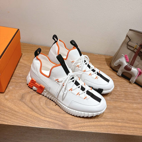 Damen Sportliche Sneakers mit elastischer Strickoberfläche und rutschfester Sohle R&B