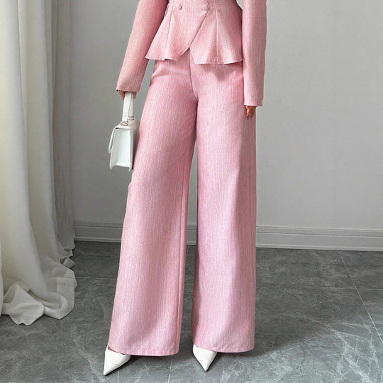 Damen weite High-Waist-Hosen R&B