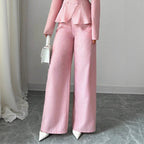 Damen weite High-Waist-Hosen R&B