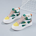 Damen modische High-Top Sneakers mit trendigen Farbakzenten R&B