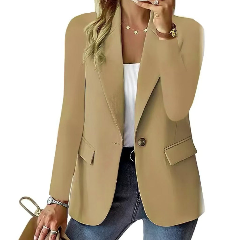 Damen Eleganter Blazer mit klassischem Schnitt und Taschen R&B