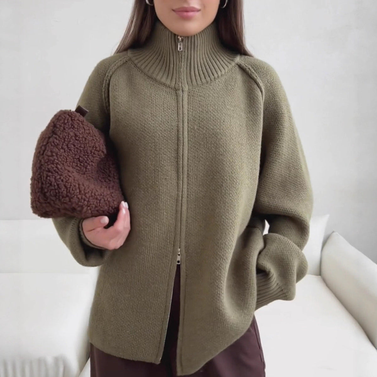 Damen modischer Strickpullover