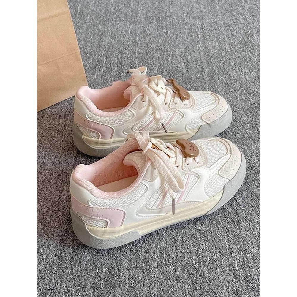 Damen Sportliche Sneaker mit atmungsaktiver Obermaterialstruktur