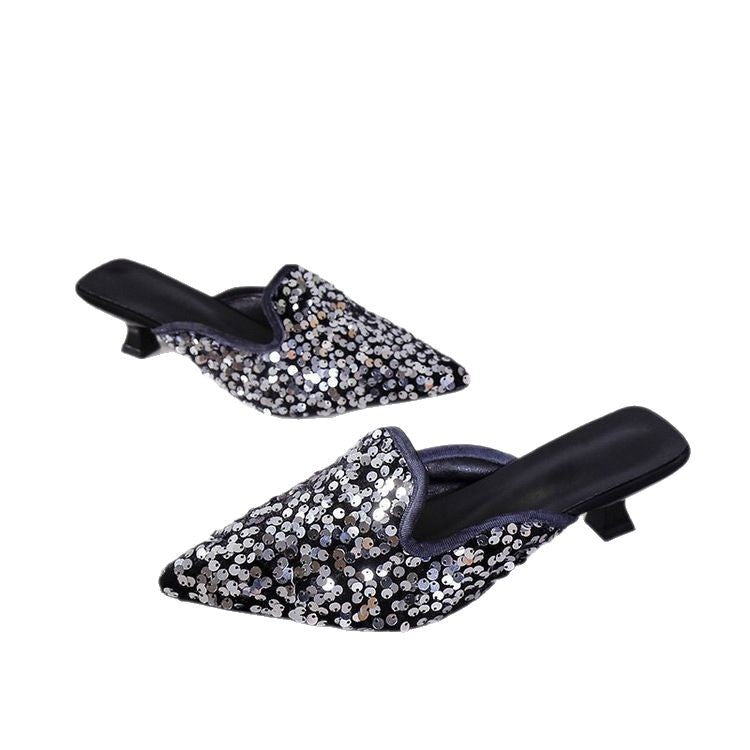 Damen Glamouröse Pumps mit funkelnden Strass-Applikationen R&B