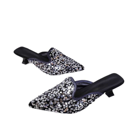 Damen Glamouröse Pumps mit funkelnden Strass-Applikationen R&B