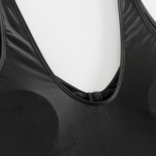 Damen Einteiliger Badeanzug mit modischem Cut-Out-Design R&B