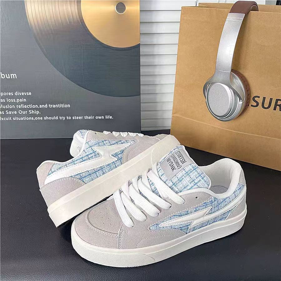 Damen Sneakers im lässigen Retro-Design mit atmungsaktiver Mesh-Oberfläche und dämpfender Sohle R&B