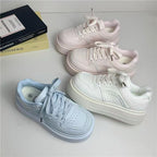 Damen Platform Sneakers mit modischem Design und dämpfender Sohle