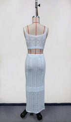 Damen Stricktop und Rock Set R&B