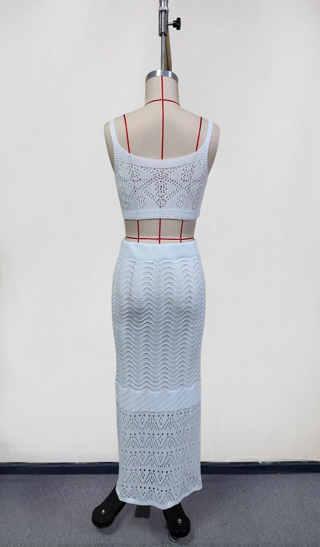 Damen Stricktop und Rock Set R&B