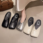 Damen Mules mit modischer metallic Oberfläche und ergonomischer Fußbettung R&B