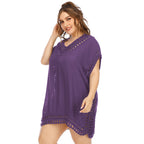 Damen eleganter häkeln Strandüberwurf R&B