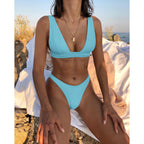 Damen Zweiteiliges Bikini-Set mit floralem Design R&B