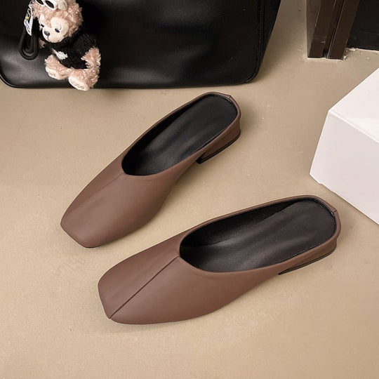 Damen elegante Mules mit modernem spitz zulaufendem Design R&B