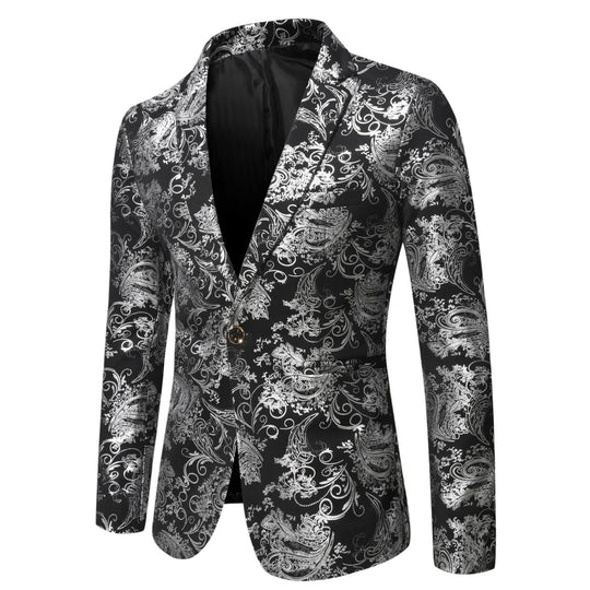 Damen eleganter Blazer mit floralem 3D-Design R&B