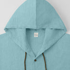 Herren lässiges Hemd mit Kapuze und Knopfdetails R&B