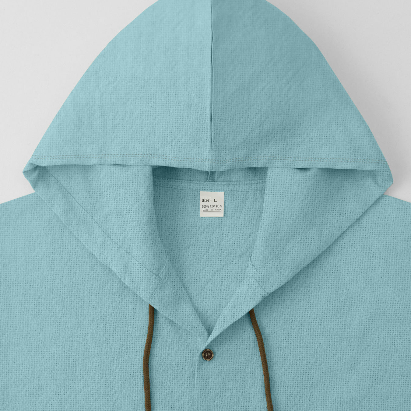 Herren lässiges Hemd mit Kapuze und Knopfdetails R&B