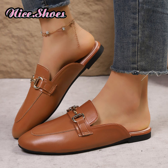 Damen Elegante Mokassins mit modischem Schnallen-Detail R&B